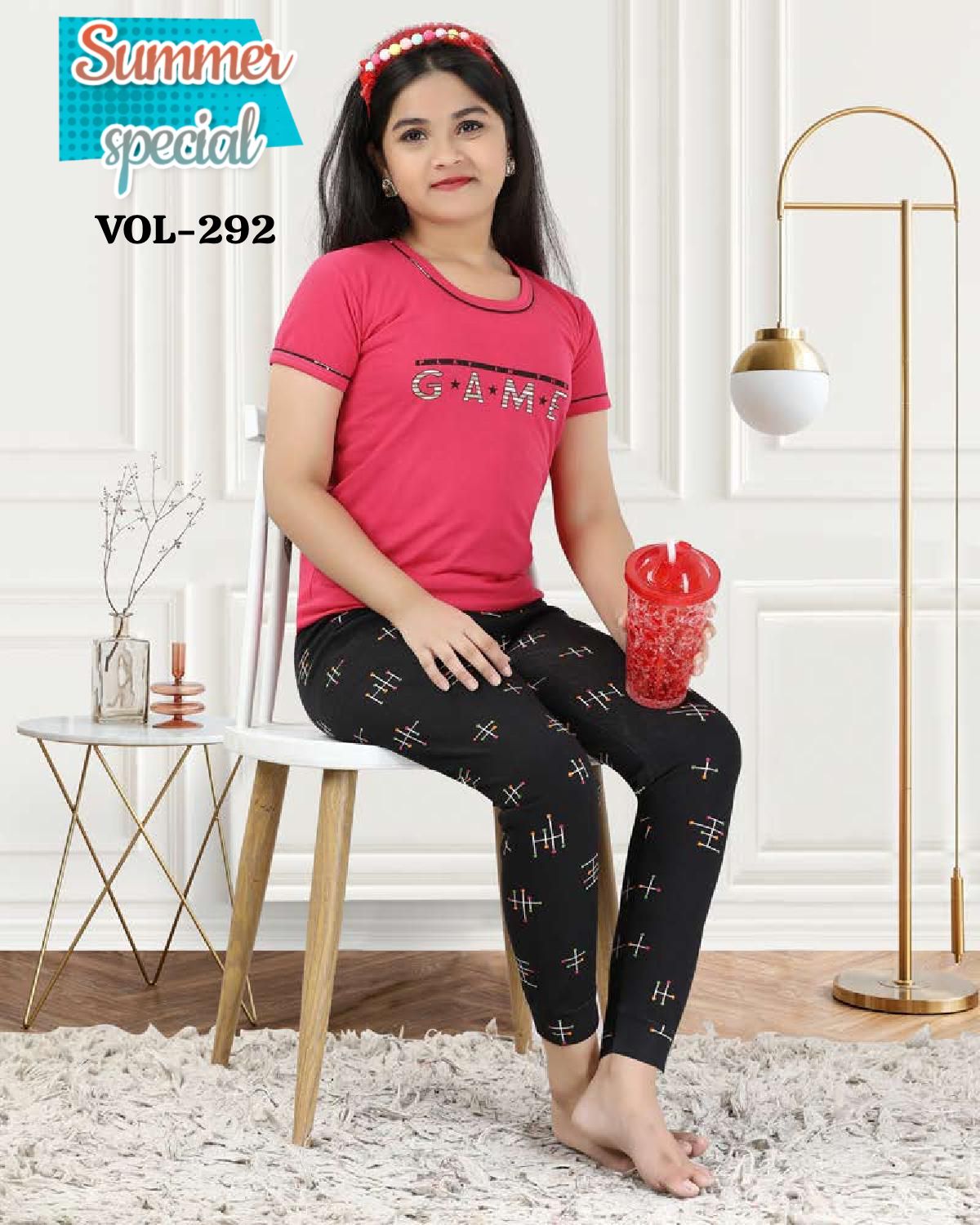 Summer Special Kids Vol D 292 Night Suits Girls Wear Catalog
